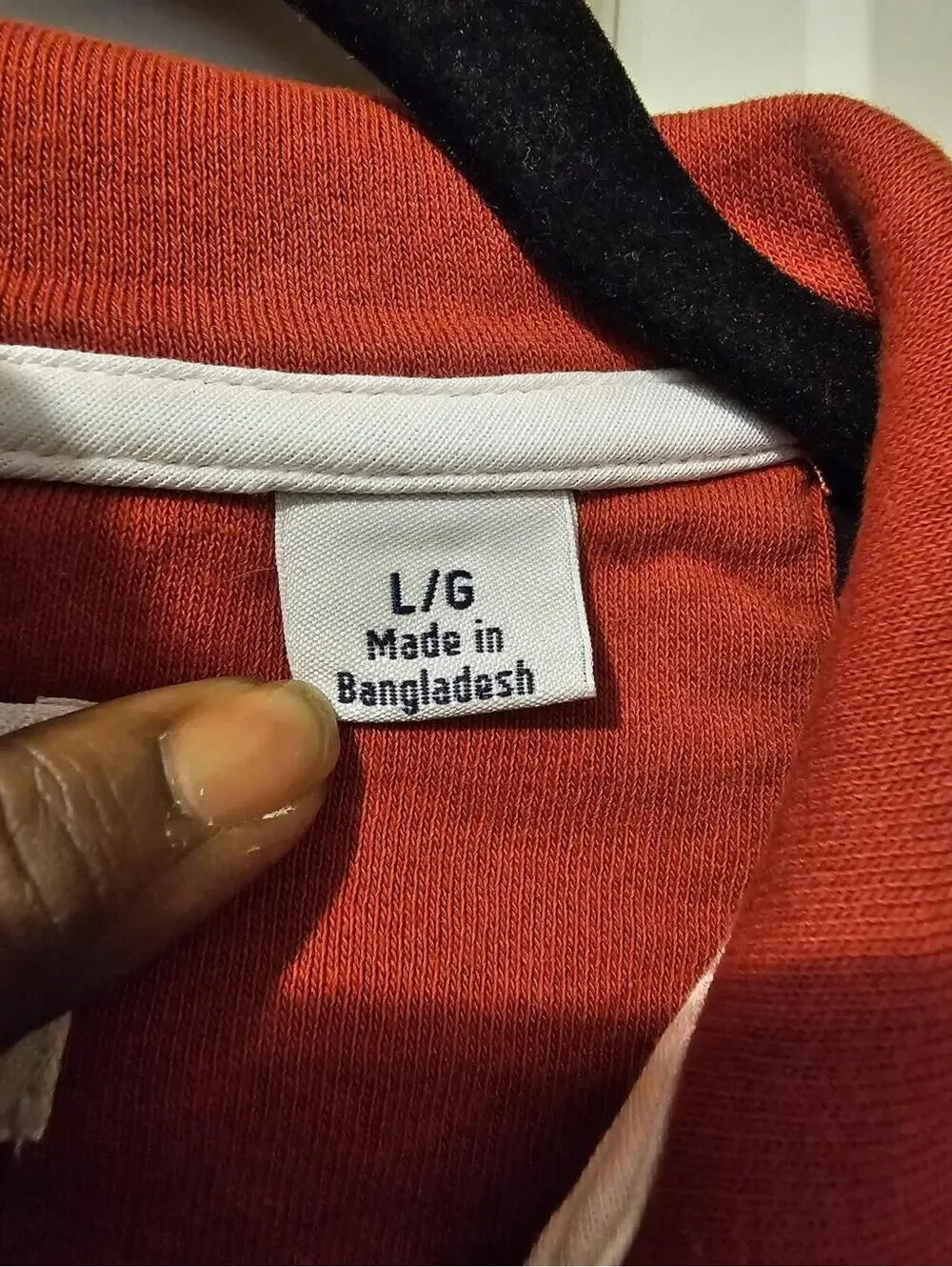 Original Penguin Red, Navy and Yellow Stripe Zip Hoodie L